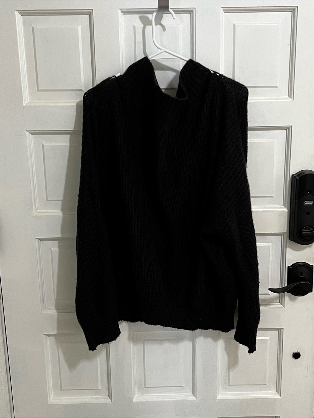 Amazon Women’s Off-the-Shoulder Black Sweater